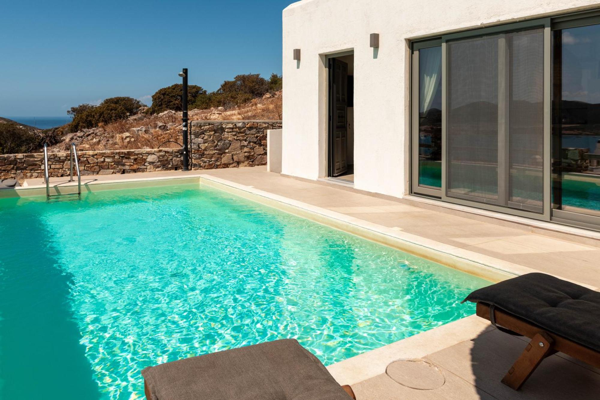 Deja Blue Villa 1 Agios Georgios  Luaran gambar